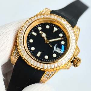 Relojes de Pulsera de Lujo para Hombre, con Moissanita, Mecánicos Automáticos, de Oro, Diseño de Moda, de Alta Calidad, Personalizados al por Mayor - Product Image 5