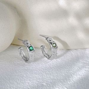 Pendientes de botón Dylam Trendy en stock, sin MOQ, de plata de ley 925 con oro de 18k y circonita cúbica 5A, diseño irregular llamativo - Product Image 6