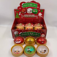 Boîte Mystère de Noël 8,5 cm : Jouet Squishy TPR en forme de Boulette Anti-stress, Balle Fidget, Cadeau Surprise de Fêtes pour Filles