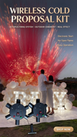 Feux d'artifice à étincelles froides 12 canaux pour mariages, mariées, danse, effets de scène pyrotechniques, machine à étincelles froides, DJ, discothèque, effets de mariage