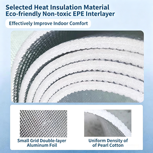 Film isolant industriel en feuille d'aluminium double face en mousse EPE <span class=keywords><strong>Isolation</strong></span> thermique pour véranda, fenêtres, ombrage de voiture, <span class=keywords><strong>prix</strong></span> d'usine - Product Image 4