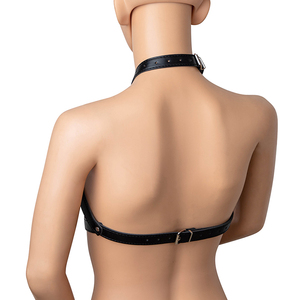 Harnais de sein en cuir pour bondage sexuel, ceinture de bondage serrée, harnais corporel, tissu d'esclave pour femme, produit en cuir pour le sexe - Product Image 2