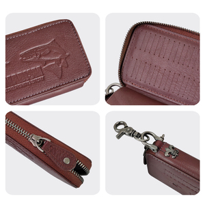 Nomadism Leather Fly Wallet Printed Condition Sea Fishing Techniques Artificial Hard Bait Lure Bag - Product Image 3