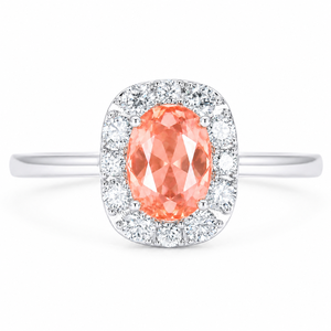 UM Jewelry 925 Sliver 18K Gold Plated Blossom Corona Lab grown colored gemstones and Zircon <b>Ring</b> Anniversary Daily Gift - Product Image 2