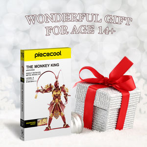 Ensemble cadeau de Noël en gros, modèles d'artisanat et cadeaux, artisanat décoratif fait à la main, collection d'artisanat à assembler soi-même, Roi Singe, <span class=keywords><strong>puzzle</strong></span> en métal <span class=keywords><strong>3D</strong></span> à faire soi-même pour adultes - Product Image 6