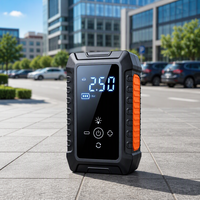 Pompe à air intelligente sans fil pour voiture, compacte, portable, rechargeable, éclairage, affichage numérique premium, gonflage des pneus