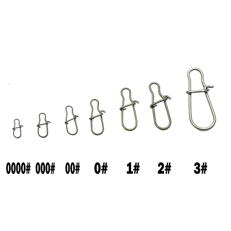 OUTKIT 50PCS Haute Résistance Baril Roulant En Acier Inoxydable Pivotant Snap Pêche