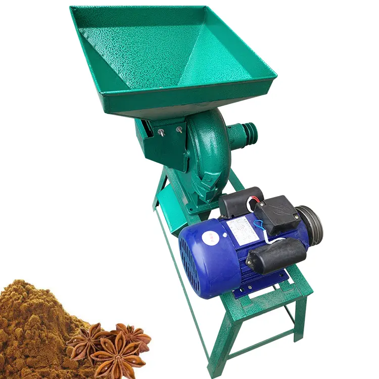 Farm Disk Grinder Machine Pequeno Moinho De Milho Para Venda Triturador De Grãos Seco E Molhado