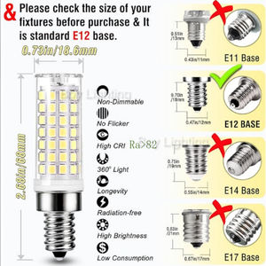 7110v e12 7.5w halogen बल्ब को बदलने के लिए e12 सिरेमिक बल्ब का नेतृत्व किया - Product Image 5