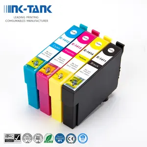 INK-TANK T1411 T1412 T1413 T1414 T141 141 Premium Color Compatible Inkjet Ink CartridgeためEpson ME Office 82WD 85ND Printer