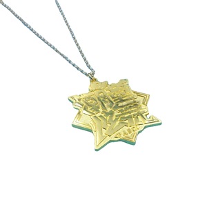 Pendentif Étoile Personnalisé en Alliage de Zinc Métallique, Plaqué Or, Breloque Thème Collier, Cadeau Événementiel, Design Géométrique, Origine Dongguan - Product Image 5