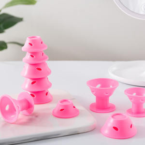 Bigoudis magiques pour cheveux, 2 à 10 pièces, accessoire de coiffure en caoutchouc Silicone souple, sans Clip pour boucler les cheveux, outil de coiffure DIY - Product Image 1