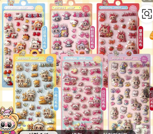 สติกเกอร์การ์ตูน 3 มิติ พีวีซี ลายนูน เงา ทนทาน สำหรับตกแต่งบ้านและงานประดิษฐ์ DIY - Product Image 1