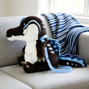 Sac à dos en peluche personnalisé Dino Anime, unisexe, motif Suchomimus, sac à bandoulière en peluche douce pour animaux de <span class=keywords><strong>dessin</strong></span> <span class=keywords><strong>animé</strong></span> - Product Image 4