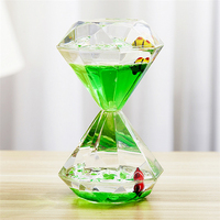 Minuterie à liquide à double couleur, minuterie à mouvement liquide, minuterie à bulles de gravité pour les enfants autistes