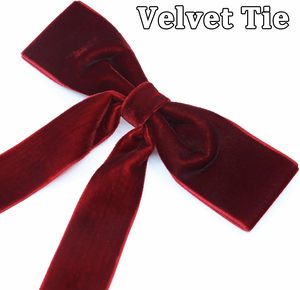 Ornements de Noël en velours, accessoires en forme de nœud, emballage cadeau pour mariage, fête, décoration de la maison - Product Image 4