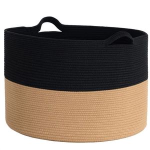 Macrame asli keranjang buah tali katun untuk keranjang dipasang di dinding tongkat kecil benang penyimpanan rotan kotak anyaman pengatur abu-abu - Product Image 1