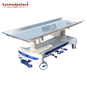 कोण टिल्टिंग फ़ंक्शन के साथ हाइड्रोलिक लिफ्ट ट्रक, मोर्चरी उठाने वाली ट्रॉली - Product Image 2