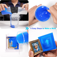 Caoutchouc de silicone de qualité alimentaire à catalyse platine, haute transparence, composé flexible pour la fabrication de moules, faible rétrécissement, résistance à la traction, DIY