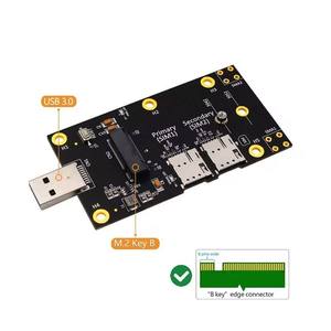 USB 3.0 kurulu için NGFF <span class=keywords><strong>M</strong></span>.<span class=keywords><strong>2</strong></span> anahtar B yükseltici kart stokta LTE 4G 5G Dongle ile - Product Image 4