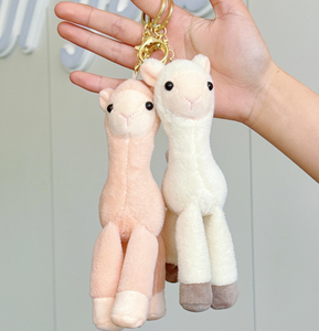 Popolare Portachiavi Kawaii a Forma di <span class=keywords><strong>Alpaca</strong></span> in Morbido Cotone Ecologico Personalizzabile Mini Peluche Ciondolo per Zaino Regalo per Bambini - Product Image 5