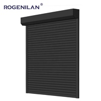 Rogenilan - Fenêtre à volet roulant automatique en aluminium moderne, anti-effraction, verticale, ventilée, pour maison