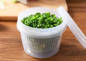 Organizador <span class=keywords><strong>de</strong></span> almacenamiento <span class=keywords><strong>de</strong></span> verduras para cocina, recipiente <span class=keywords><strong>de</strong></span> plástico sellado para mantener la <span class=keywords><strong>cebolla</strong></span> verde fresca y el ajo, refrigerador - Product Image 2