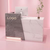 Bureau d'accueil minimaliste moderne pour petits bars Comptoir pour caisse enregistreuse pour magasins de vêtements Boutiques de thé au lait Beauté