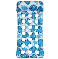 Matelas gonflable géant pour piscine, lit flottant pour l'eau, lit flottant pour la plage, idéal pour les fêtes aquatiques