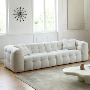 BOBA Simple francés Retro copo de nieve terciopelo sofá Color caramelo malvavisco cuadrado diseño <span class=keywords><strong>para</strong></span> sala de estar apartamento Hotel Villa - Product Image 1