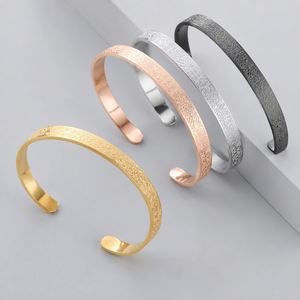 Brazalete de Moda Estilo Árabe, Tallado en Acero Inoxidable, Plateado/Dorado, Joyería Moderna para Fiestas, Gran Venta - Product Image 4