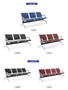 Sillas de espera para aeropuerto con cojín, silla de 3-5 plazas para hospital, banco de conexión para estaciones públicas - Product Image 2