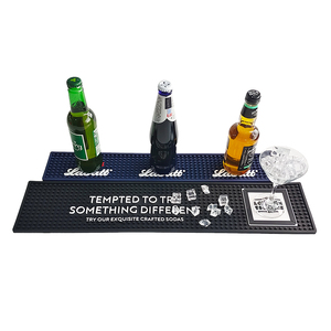 Durable Customizable Bar Service Runner <b>Mat</b> Non Slip Waterproof Spill Proof With Custom Color Pattern And Size For Bar - Product Image 1