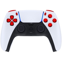 EXtremeRate Rouge Brillant 11in1 Joysticks Contrôleurs De Jeu Dpad Trigger Action En Plastique Ensemble Complet Boutons Pour PS5 Contrôleur BDM-020