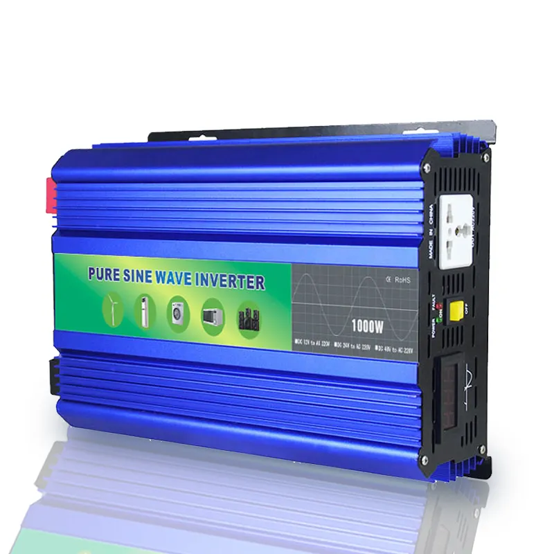 Dc Ke Ac 12V 24V 48V 220V 600W 1000W 2000W 3000W Tanpa Baterai Pure Sine Wave Power Inverter untuk Sistem Energi Surya Off Grid