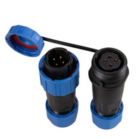 Connecteur d'alimentation circulaire étanche IP68, 4 broches, prise d'alimentation 5a, mâle et femelle, sans vis à souder, d'extérieur, pièces, TY16