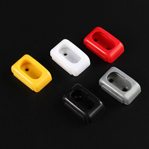 <b>Plastic</b> Clothes Rod Support Base Rectangle Wall Mounted PP Sturdy Minimalist Clothing Organizer - Product Image 1