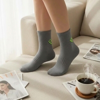Chaussettes de sport de haute qualité en coton tricoté avec logo de designer, compression Coolmax, nylon, pour course à pied et marathon