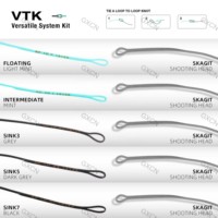 Skuit Kit pancing serbaguna, dompet pemimpin besar untuk memancing di sungai danau, sungai, Kombo lengkap dengan kepala menembak