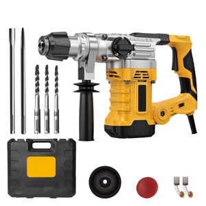 Máy khoan búa điện cầm tay 1500W 7J SDS-Plus 220V, máy khoan búa xoay, dùng cho gia đình, khoan bê tông - Product Image 1