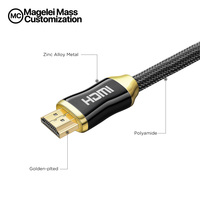 Hot Sell 1M 2M 3M 5M 10M 15M 4K 60Hz vergoldetes Nylon-Baraided-HDMI-zu-HDMI-Kabel Für UHD FHD 3D Xbox PS3 PS4-Fernseher