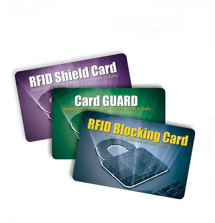 2021 TOP selling OEM Anti Scan RFID Blocker Blocking Card RFID Scan Blocking Card for Secure Payment