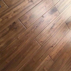 <span class=keywords><strong>Parquet</strong></span> en bois massif de teck chinois contemporain couleur noyer, grain antique, surface ABC, pour espaces de vie intérieurs - Product Image 2
