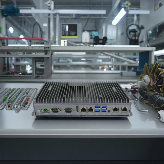 Industrial Fanless Mini PC Intel Core I7 10810U I5 8260U I3 10110U DDR4 4x1000M LAN 4xCOM Micro Computer for IoT Edge Computing