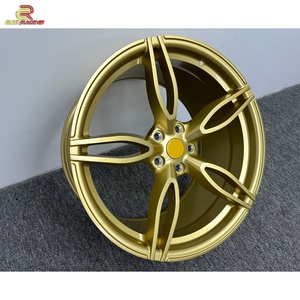 Jantes en alliage d'aluminium forgées sur mesure en or pour Ferrari 458, 19, 20, 21, 22, 23 pouces - Product Image 2