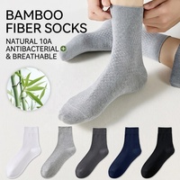 Maßgefertigte Atmungsaktive Nahtlose Geruchshemmende Weiche Dünne Sommer Business Casual Crew Bambusfaser Anzugsocken für Herren und Damen
