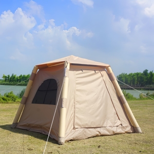 Outdoor Inflatable Camping Tent Waterproof Oxford Cloth Double Layer One Bedroom One Living Room <b>Extended</b> Type Three Season Tent - Product Image 2