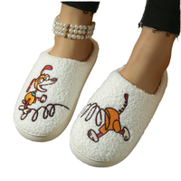 Produit Dropshipping 2026 Chaussons d'Intérieur Animaux pour Hommes et Femmes Chauds Respirants Hiver Pantoufles Maison en Peluche Motif Chiot Vente en Gros