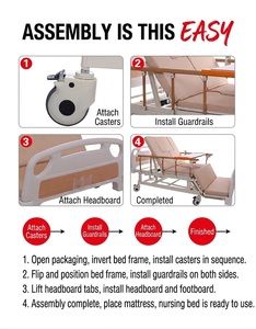 เตียงพยาบาลไฟฟ้าอเนกประสงค์สำหรับใช้ในบ้านและโรงพยาบาล พร้อมกระโถนเหล็กหนาพิเศษสำหรับการดูแลผู้สูงอายุ - Product Image 6