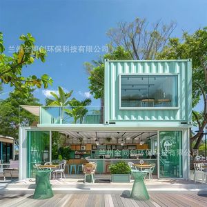 ร้านอาหารอิตาเลียน ตู้ขายของทรงสี่เหลี่ยม ขนาด 4.8 เมตร ทำจากสแตนเลส สำหรับขายอาหารกลางแจ้ง ประกอบง่าย มีระบบไฟฟ้าในตัว 220 โวลต์ - Product Image 2